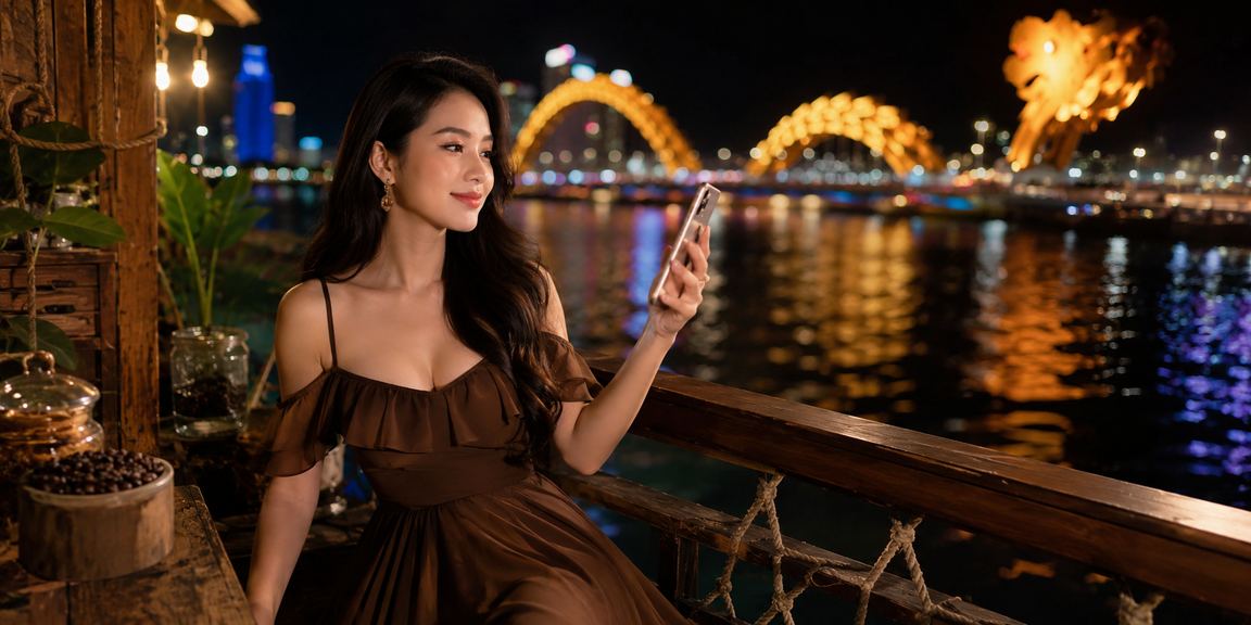 Người dùng tại Đà Nẵng trải nghiệm casino trực tuyến trên điện thoại tại quán cà phê